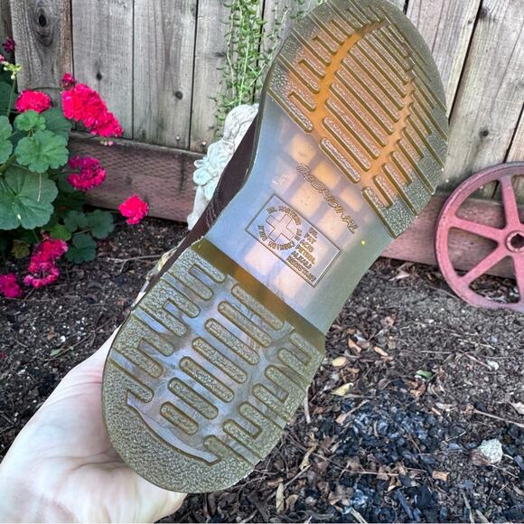 Dr. Martens Aimilta Camo Camouflage Brown Moto Boots Women's 8 US / 6 UK - Picture 9 of 12